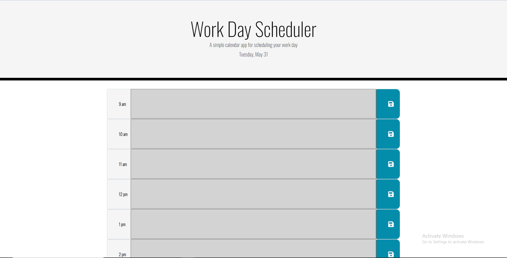 Image of my day planner